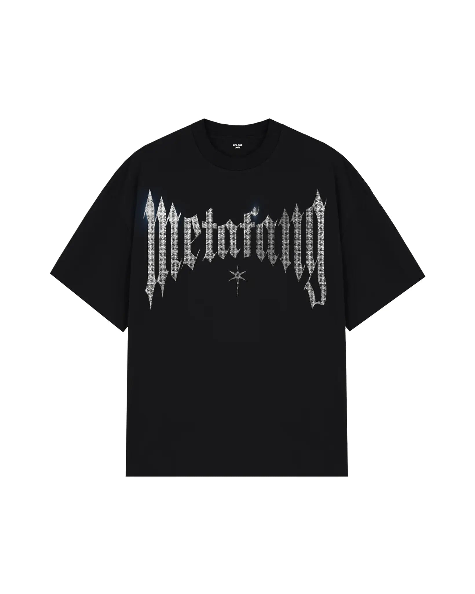 CRYSTAL RHINESTONE TEE META FANG