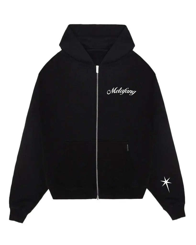 META BLACK ZIP UP META FANG
