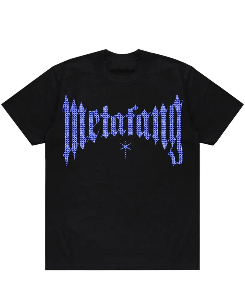 SAPPHIRE RHINESTONE TEE META FANG