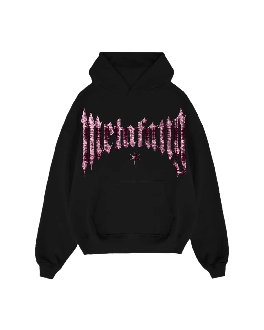 PINK RHINESTONE HOODIE